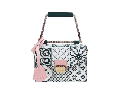 damska-kozena-kabelka-jadise--lilly-majolika-s-hranatou-rukojeti-zelena-ruzova