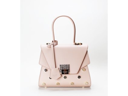 1362 1 damska kozena kabelka sabrina mala stud kremova