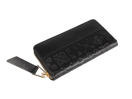 damska-kozena-penezenka-majolika-cerna-na-zip-delena