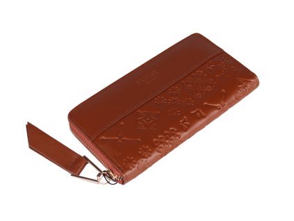 damska-kozena-penezenka-majolika-hneda-na-zip-delena