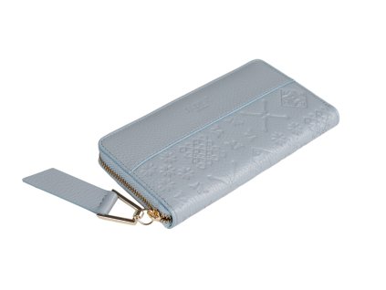 damska-kozena-penezenka-majolika-modra-na-zip