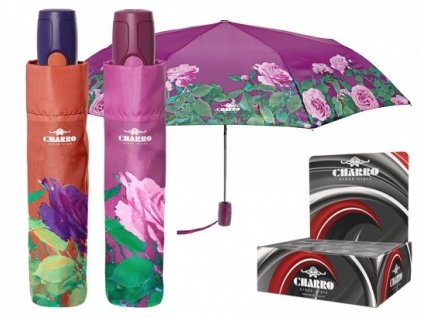 Skládací deštník jednobarevný s růžemi