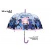 Luxusní průhledný deštník PVC s panenkou KIMMIDOLL modrý