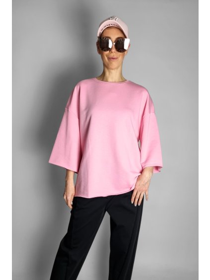 Oversize tričko Maxi Love Pink