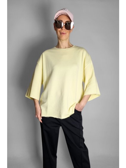 Oversize tričko Maxi Love Yellow