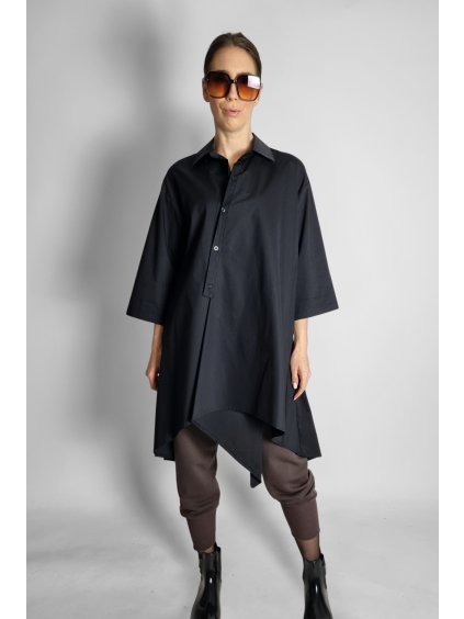 Košile Bibi Asymetric Black