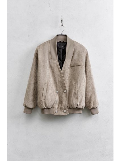 Bomber Autunno Chic Oversize Beige