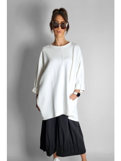 Oversize Mikina | Top Liri White