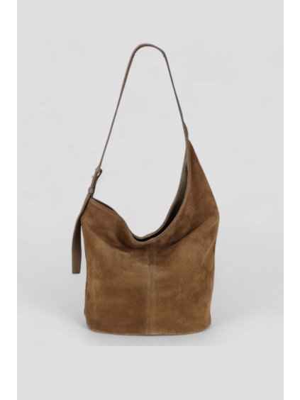 Shopper kabelka se šikmým střihem Taupe scuro