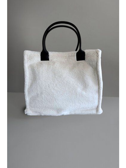 Taška s kožíškem čtverec White