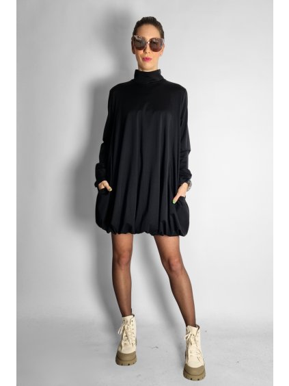 Mini balonové šaty Black