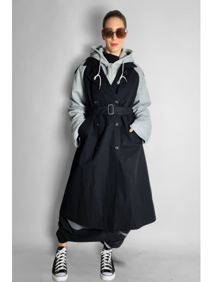 Vrtvený Kabát | trenčkot s páskem