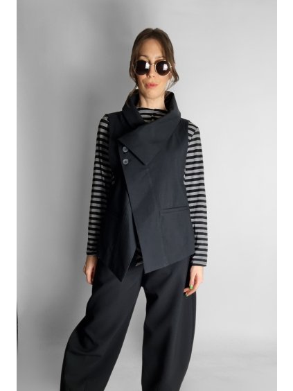 Bavlněná vesta Black