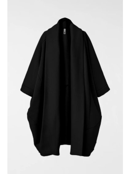 Kardigan z gázové bavlny Black