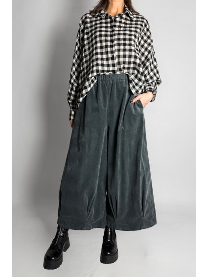 Sametové Kalhoty Grey