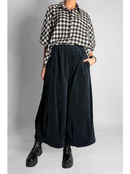 Sametové Kalhoty Black