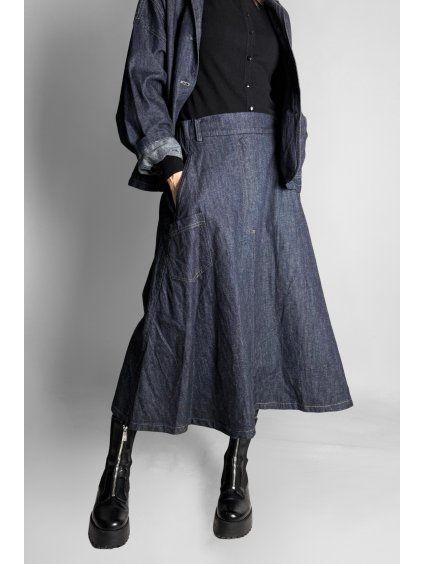 Denim sukně Dark Blue