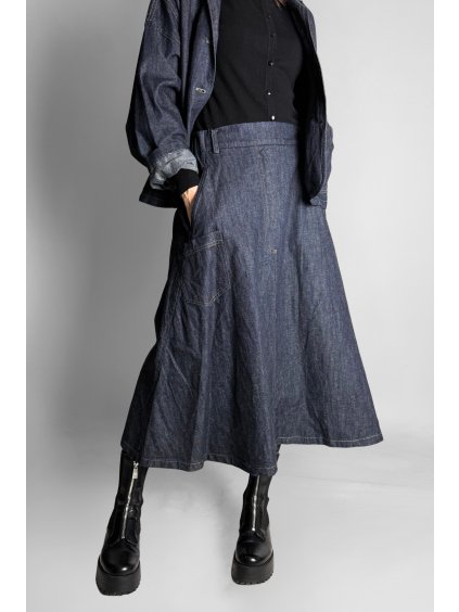 Riflová sukně Dark Blue