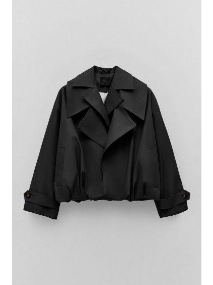 krátký trenč double límec