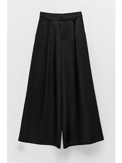 Saténové kalhoty Salza Black