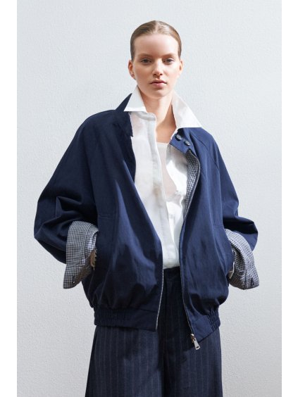 Oboustranný bomber Duo Navy