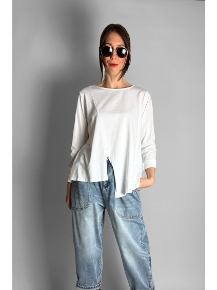 Asymetrický Top | Halenka s rozparkem White