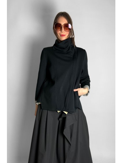 Bunda se zipem Black | Grey