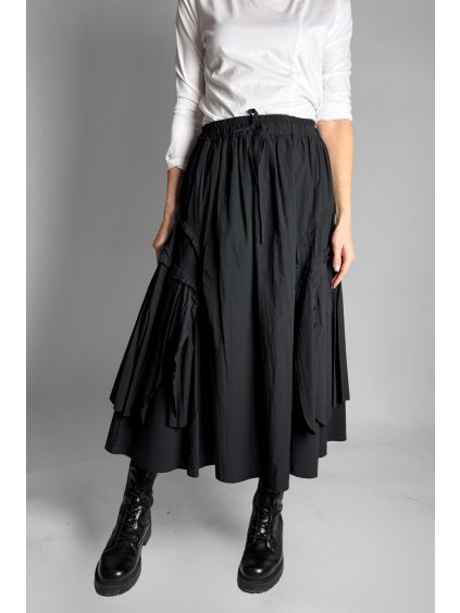 Sukně s Paper efektem Black