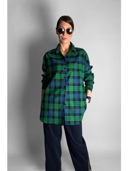 košile grenn and white + kraˇasy (1)