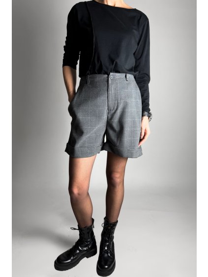 Kostkované Kraťasy Grey