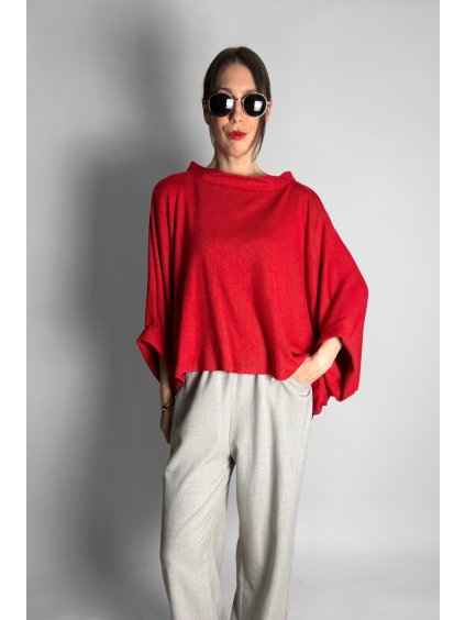 Soft Knit Kimono | Halenka Red
