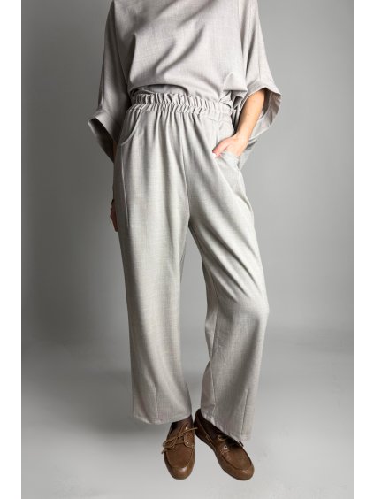 Kalhoty Melange Beige