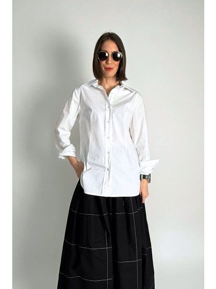 Basic košile Slim White