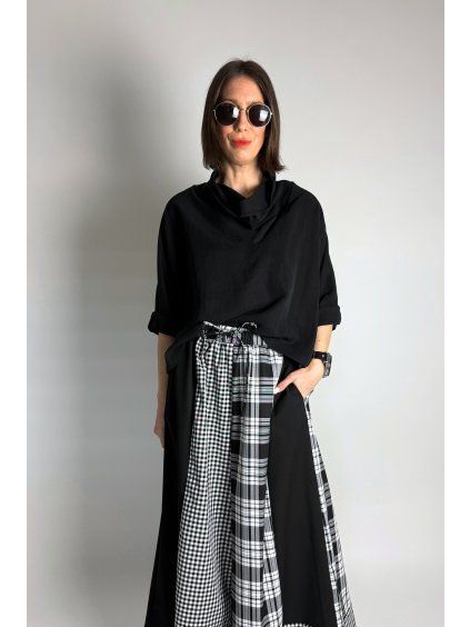 Top | Halenka Lyocell se stojáčkem Black