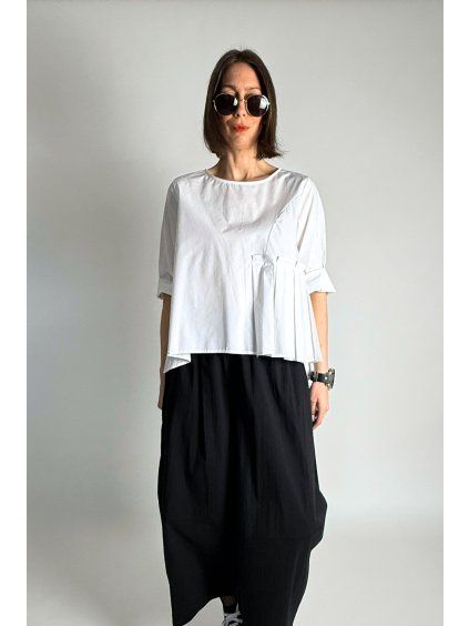 Top | Halenka s bočními sklady White
