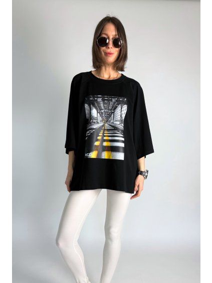 Tričko City Lights Route Black