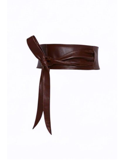 Kožený vázací pásek Chocolate