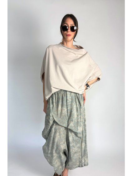 Top | Halenka s kulatým střihem Beige