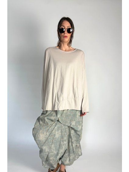 Oversize Top | Halenka se spadlými rameny Beige