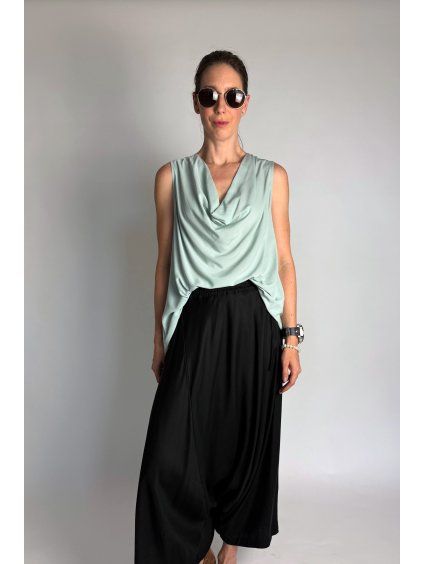 Top | Halenka s řaseným výstřihem Blue