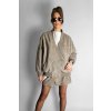 Bomber Autunno Chic Oversize Beige