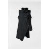 Asymetrická Vesta Melange Dark grey