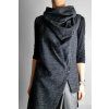 Asymetrická Vesta Melange Dark grey