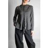 Viskózový Top s pruhy Black | Grey