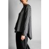 Viskózový Top s pruhy Black | Grey