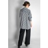 Oversize košile s proužky Black | Grey