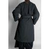 Dlouhý Trench 2 v 1  Black