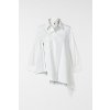 Asymetrická košile se zipem White