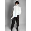 Asymetrická košile se zipem White