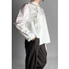 Asymetrická košile se zipem White